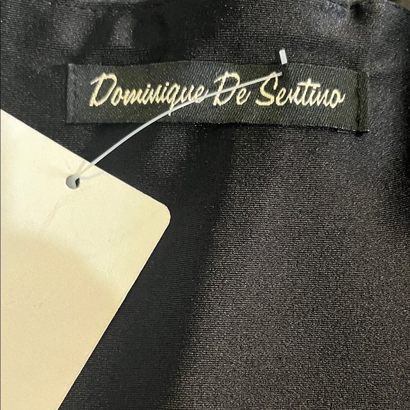 🆕 🇨🇦 Dominique De Sentino Black Faux Leather Corset With Ruffle - Picture 7 of 7